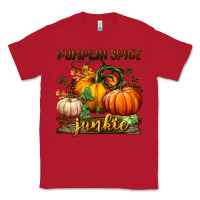 Red pumpkin spice junkie Classic Tee - BundleAndBundleShop