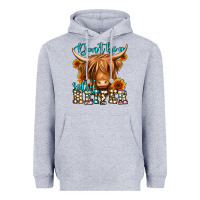 Heather Grey don't be a salty heifer long haired cow Heavyweight Hoodie - Jasminsmagicworld