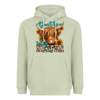 Matcha don't be a salty heifer long haired cow Heavyweight Hoodie - Jasminsmagicworld