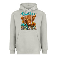 Moon Dust don't be a salty heifer long haired cow Heavyweight Hoodie - Jasminsmagicworld