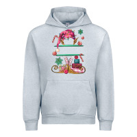 Heather Grey pink elf costom name and preview Urban Hoodie - MaliasSmallBusiness