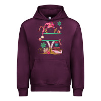 Mauve Wine pink elf costom name and preview Urban Hoodie - MaliasSmallBusiness