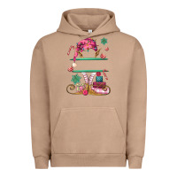 Pigment Burro pink elf costom name and preview Urban Hoodie - MaliasSmallBusiness
