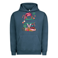 Pigment Midnight Navy pink elf costom name and preview Urban Hoodie - MaliasSmallBusiness