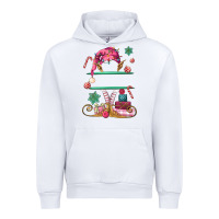 White pink elf costom name and preview Urban Hoodie - MaliasSmallBusiness