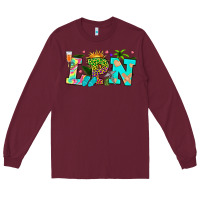 Burgundy summer lpn Long Sleeve Tee - texasbilliewilder
