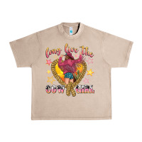 French Oak long live the cowgirl Urban Heavy Tee - texasbilliewilder