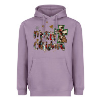 Lavender merry christmas wood slice ornament Heavyweight Hoodie - JahusDesignShop