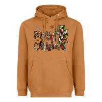 Meerkat merry christmas wood slice ornament Heavyweight Hoodie - JahusDesignShop