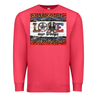Cardinal armed forces day love our troops Premium Sweatshirt - Artiststas