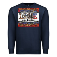 Navy armed forces day love our troops Premium Sweatshirt - Artiststas