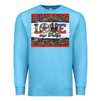 Ocean Blue armed forces day love our troops Premium Sweatshirt - Artiststas