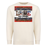 Sandshell armed forces day love our troops Premium Sweatshirt - Artiststas