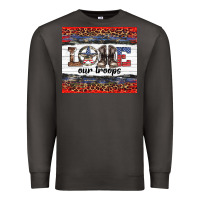 Smoke armed forces day love our troops Premium Sweatshirt - Artiststas