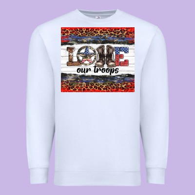 Armed Forces Day Love Our Troops Premium Sweatshirt Designed By Artiststas