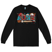 Black aunt baseball Long Sleeve Tee - Zillion Design Studio