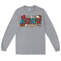 Heather Grey aunt baseball Long Sleeve Tee - Zillion Design Studio