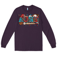 Plum aunt baseball Long Sleeve Tee - Zillion Design Studio