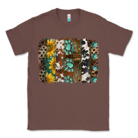 Chestnut western handdrawn patterns brushstrokes Classic Tee - BarkalooDesign