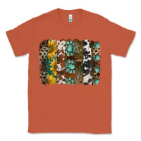 Copper western handdrawn patterns brushstrokes Classic Tee - BarkalooDesign