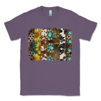 Lavender western handdrawn patterns brushstrokes Classic Tee - BarkalooDesign