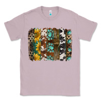 Lilac western handdrawn patterns brushstrokes Classic Tee - BarkalooDesign