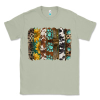Matcha western handdrawn patterns brushstrokes Classic Tee - BarkalooDesign