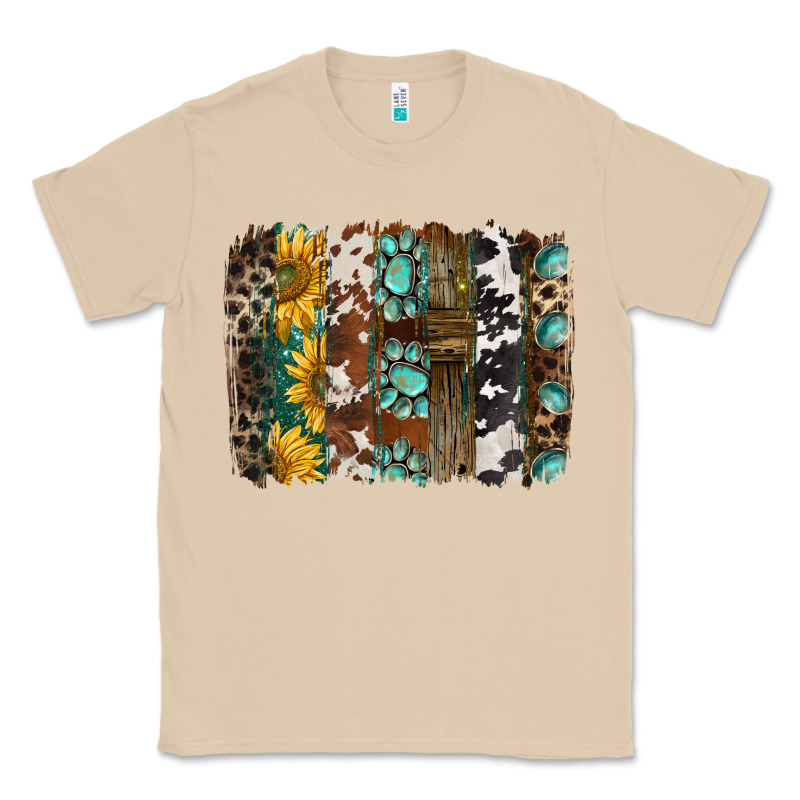 Western Handdrawn Patterns Brushstrokes Classic Tee by BarkalooDesign | Teevron
