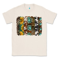 Natural western handdrawn patterns brushstrokes Classic Tee - BarkalooDesign