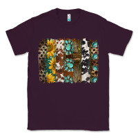 Plum western handdrawn patterns brushstrokes Classic Tee - BarkalooDesign