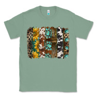 Sage western handdrawn patterns brushstrokes Classic Tee - BarkalooDesign