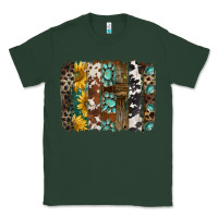 Sports Green western handdrawn patterns brushstrokes Classic Tee - BarkalooDesign