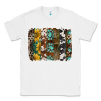 White western handdrawn patterns brushstrokes Classic Tee - BarkalooDesign