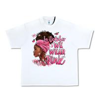 White in october we wear pink Urban Heavy Tee - BarkalooDesign