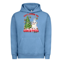 Pigment Pebble Blue racn around the christmas tree Urban Hoodie - MaliasSmallBusiness