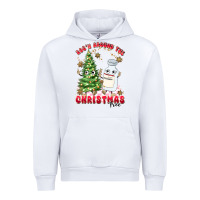 White racn around the christmas tree Urban Hoodie - MaliasSmallBusiness