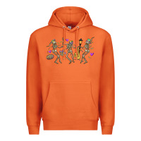 Carrot dancing skeletons mardi gras Premium Hoodie - MaliasSmallBusiness
