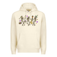 Sandshell dancing skeletons mardi gras Premium Hoodie - MaliasSmallBusiness