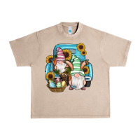 French Oak Easter Gnomes Egg Sunflowers Truck Urban Heavy Tee - RanaPortraitStore