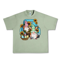 Oil Green Easter Gnomes Egg Sunflowers Truck Urban Heavy Tee - RanaPortraitStore