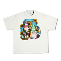 Pistachio Easter Gnomes Egg Sunflowers Truck Urban Heavy Tee - RanaPortraitStore