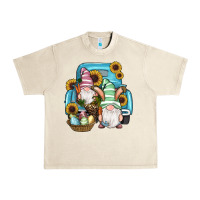 Sandshell Easter Gnomes Egg Sunflowers Truck Urban Heavy Tee - RanaPortraitStore