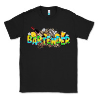 Black bartender Classic Tee - Zillion Design Studio