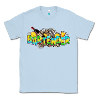 Dusty Blue bartender Classic Tee - Zillion Design Studio