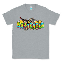 Heather Grey bartender Classic Tee - Zillion Design Studio