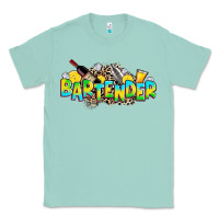 Seafoam bartender Classic Tee - Zillion Design Studio