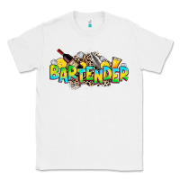 White bartender Classic Tee - Zillion Design Studio