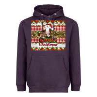 Plum Moooey christmas Heavyweight Hoodie - Artiststas