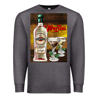 Charcoal Heather martini Premium Sweatshirt - AdoDesignShop