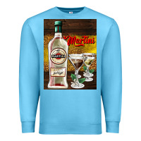 Ocean Blue martini Premium Sweatshirt - AdoDesignShop